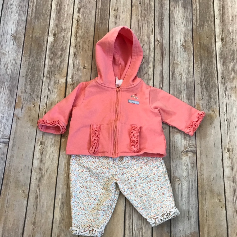 Cherokee Baby Playwear Floral Set Jacket Pants